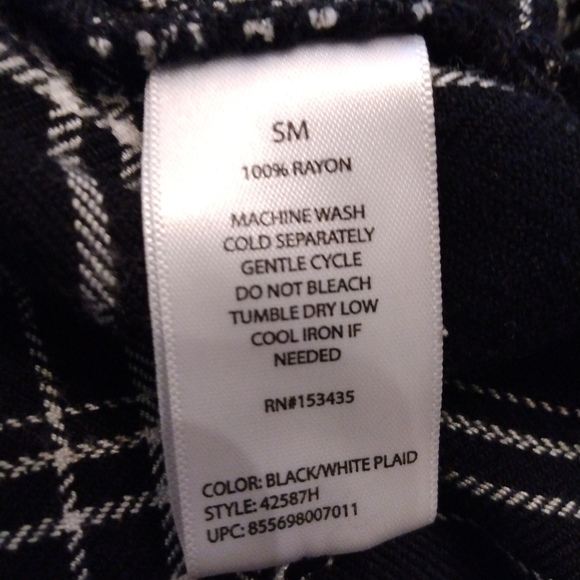 BLL NYC Plaid Flannel Shirt Dress - Picture 12 of 13